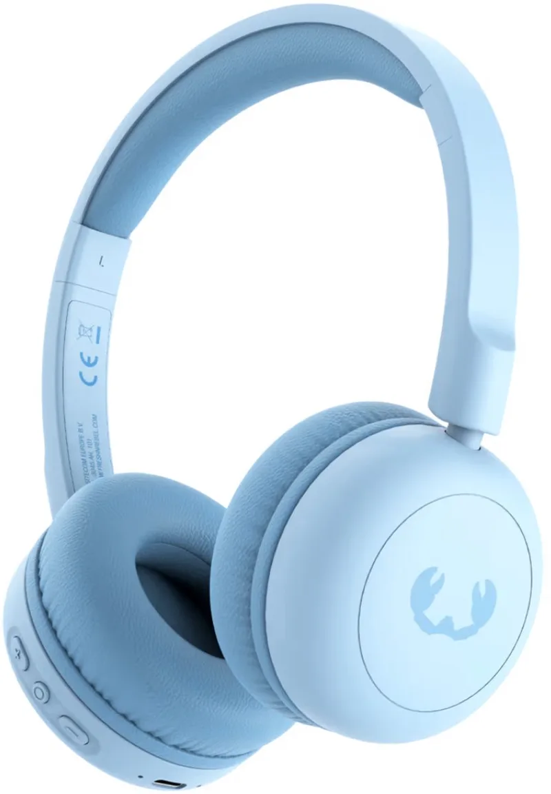 Koptelefoon kids zwart draadloos Bluetooth - Draadloze koptelefoon on ear - 35 uur speeltijd - volledig opgeladen in 4 uur by Fresh 'n Rebel in Blue – product photo