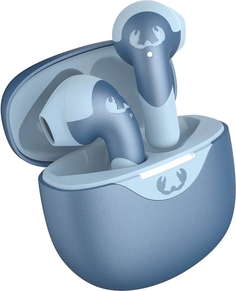 Twins Blaze - Draadloze Oortjes – Bluetooth Oordopjes met ENC microfoon – IPX4 Waterdicht - 32 uur Speeltijd by Fresh 'n Rebel in Vivid Blue – product photo