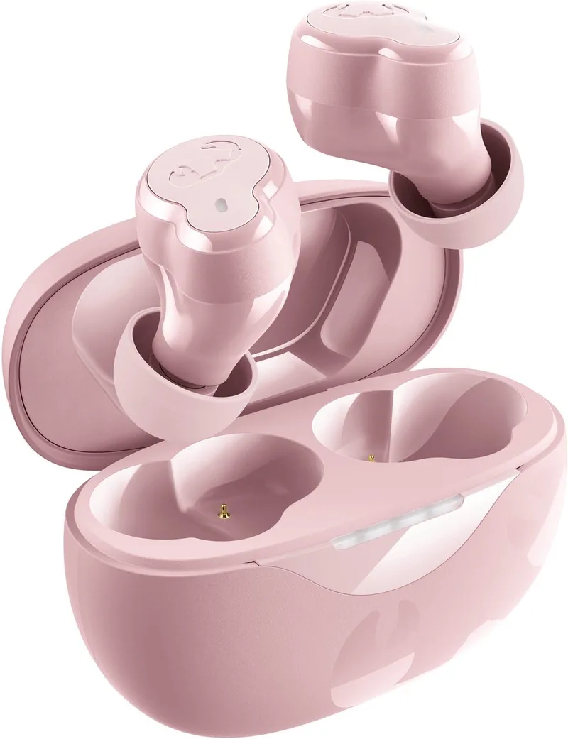 Twins Breez – Compacte Draadloze Bluetooth Oordopjes - 30 uur Speeltijd by Fresh 'n Rebel in Pastel Pink – product photo