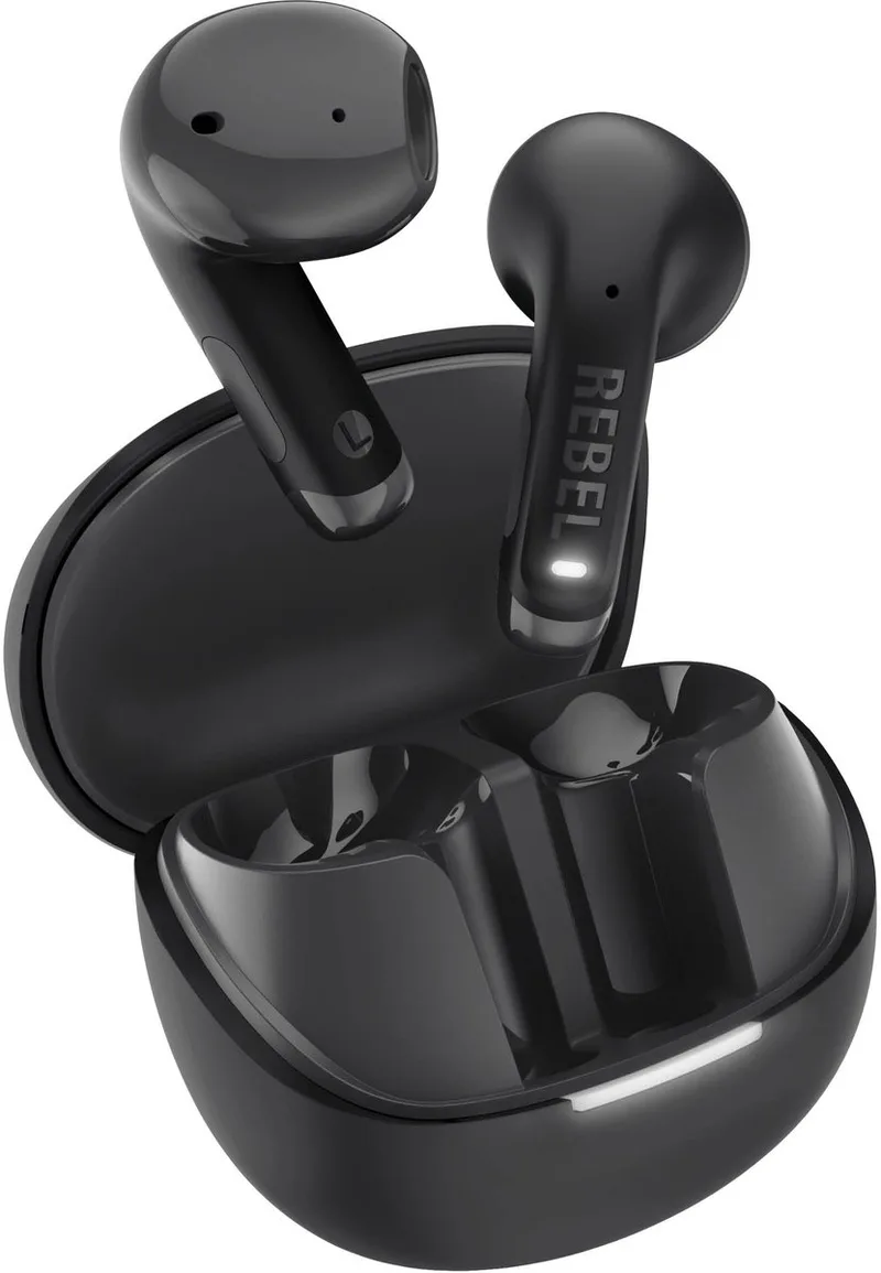 Twins Core 2 - Draadloze oordopjes - Bluetooth oortjes met 40 uur speeltijd - Met Microfoon en App van Fresh 'n Rebel in Storm Grey – productfoto