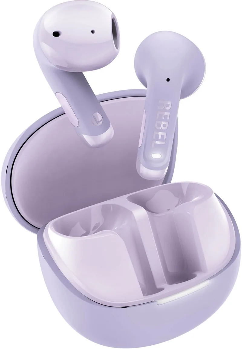 Twins Core 2 - Draadloze oordopjes - Bluetooth oortjes met 40 uur speeltijd - Met Microfoon en App van Fresh 'n Rebel in Dreamy Lilac – productfoto