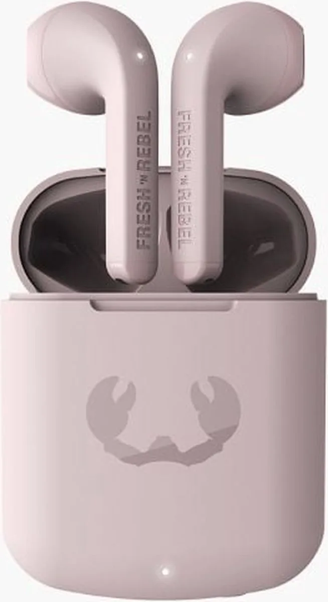 Twins Core - Draadloze Bluetooth Oordopjes - Oortjes met 30 uur speelduur by Fresh 'n Rebel in Smokey Pink – product photo