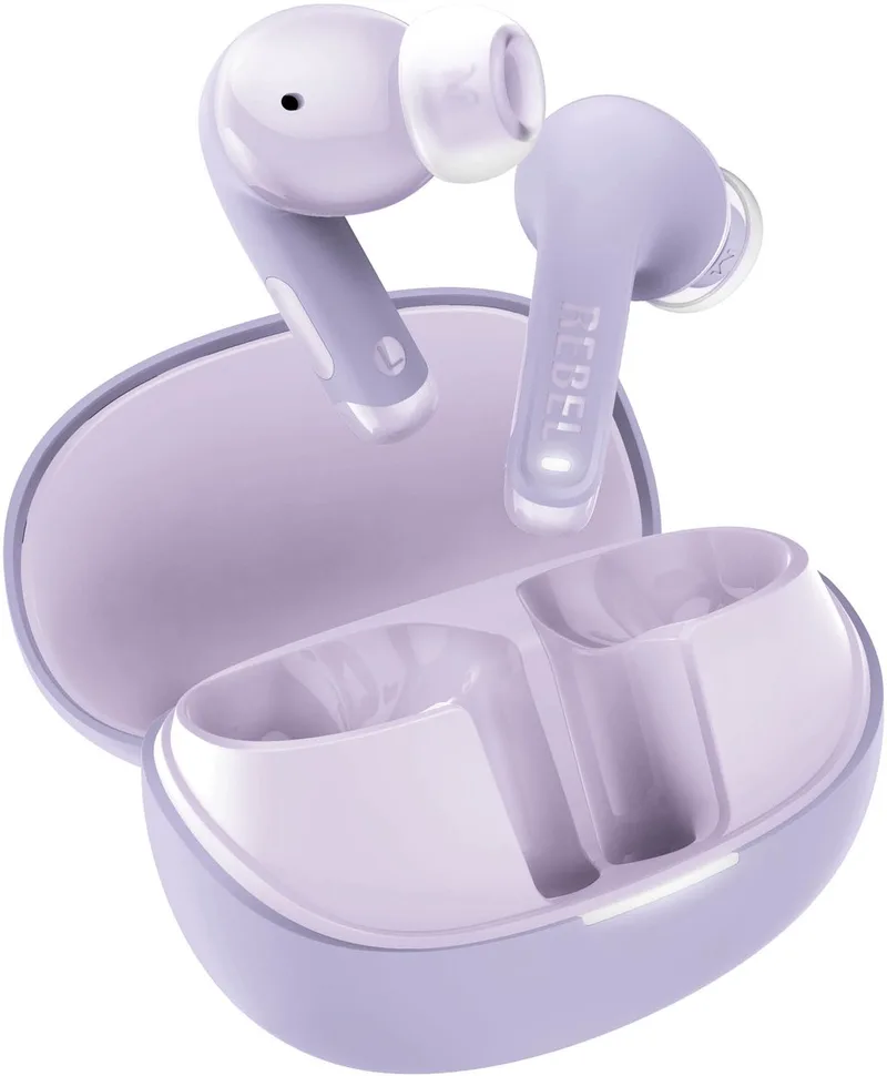 Twins Fuse 2 - Draadloze oordopjes - Noise Cancelling oortjes met 36 uur speeltijd - Met Microfoon en App van Fresh 'n Rebel in Dreamy Lilac – productfoto
