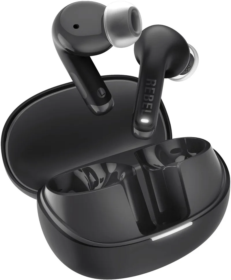 Twins Fuse 2 - Draadloze oordopjes - Noise Cancelling oortjes met 36 uur speeltijd - Met Microfoon en App by Fresh 'n Rebel in Storm Grey – product photo