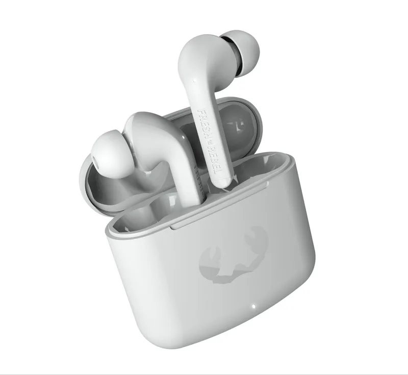 Twins Fuse - Draadloze Bluetooth Oordopjes – Oortjes met tip - 30 uur speelduur van Fresh 'n Rebel in Ice Grey – productfoto