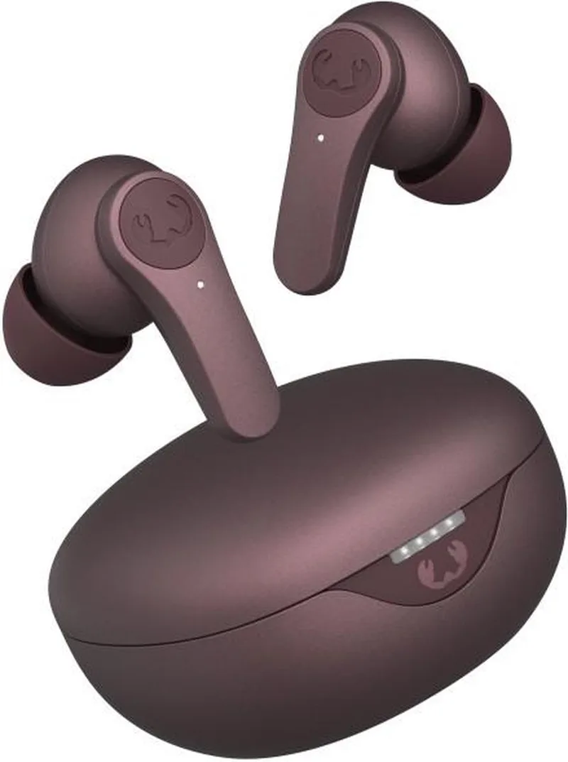 Twins Rise - Draadloze Oordopjes met Noise Cancelling - Draadloos Opladen - 30 Uur Speelduur van Fresh 'n Rebel in Deep Mauve – productfoto