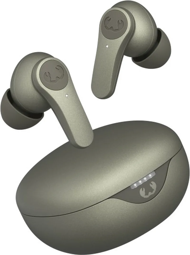 Twins Rise - Draadloze Oordopjes met Noise Cancelling - Draadloos Opladen - 30 Uur Speelduur van Fresh 'n Rebel in Dried Green – productfoto