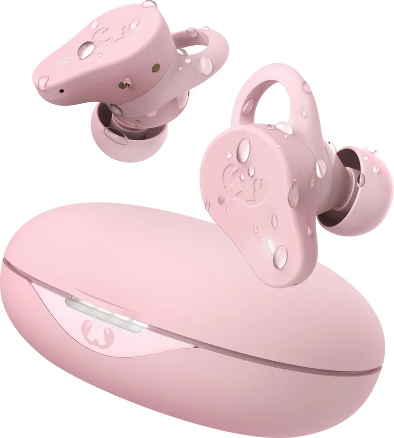 Twins Rush - Sport Oordopjes – Active Noise Cancelling – Bluetooth 5.3 - Draadloos – Waterdicht – 36 uur Speeltijd - Pastel Pink van Fresh 'n Rebel in Smokey Pink – productfoto