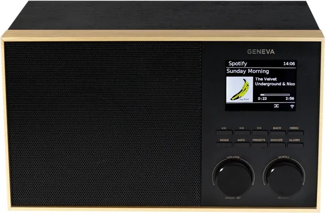 DeCon S internet, DAB+ en FM radio met Spotify en Bluetooth - messing/zwart