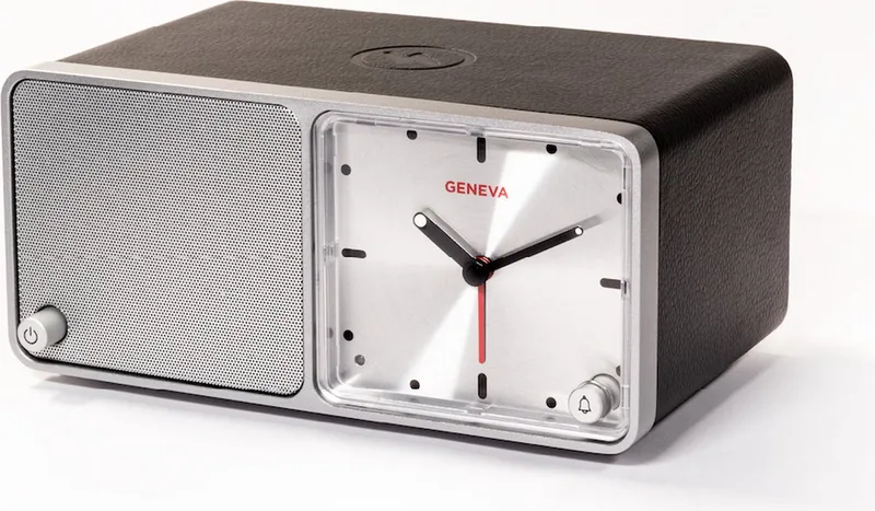 Time Wekker/bluetooth speaker by Geneva in Black – product photo