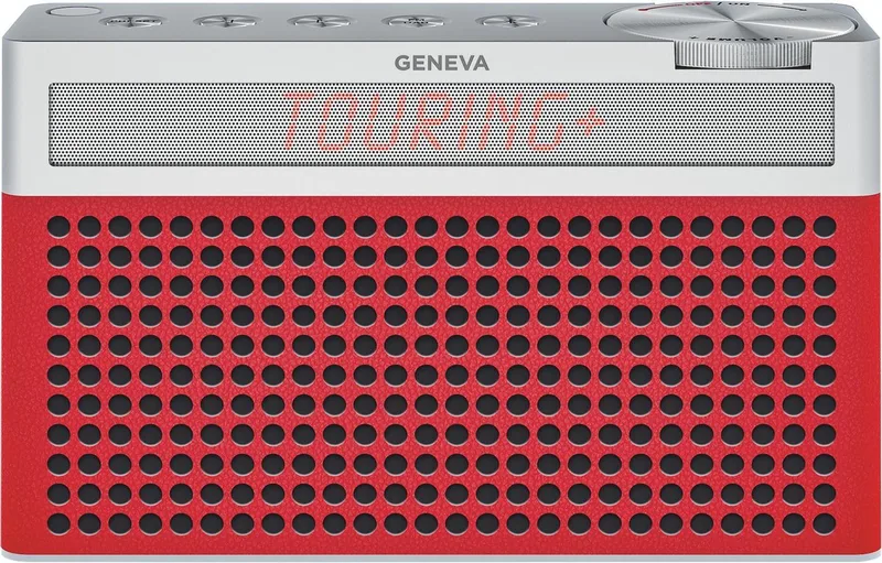 Touring S+, DAB/DAB+/FM radio von Geneva in Rot – Produktfoto