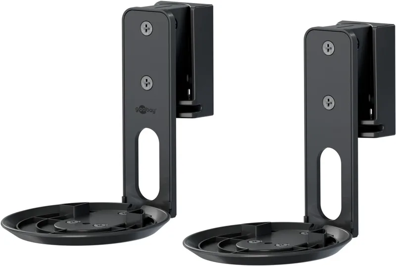 Luidspreker muurbeugel Modern Era 1 Flex, compatibel met de Sonos Era 100 van Goobay in Zwart – productfoto