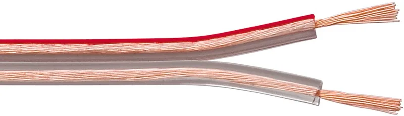 Luidsprekerkabel 100 m spoel, doorsnede 2 x 1,5 mm² van Goobay in Transparant – productfoto