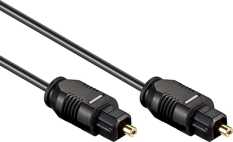 Toslink kabel (2,2 mm), Toslink-stekker naar Toslink-stekker, 3 m by Goobay in Black – product photo