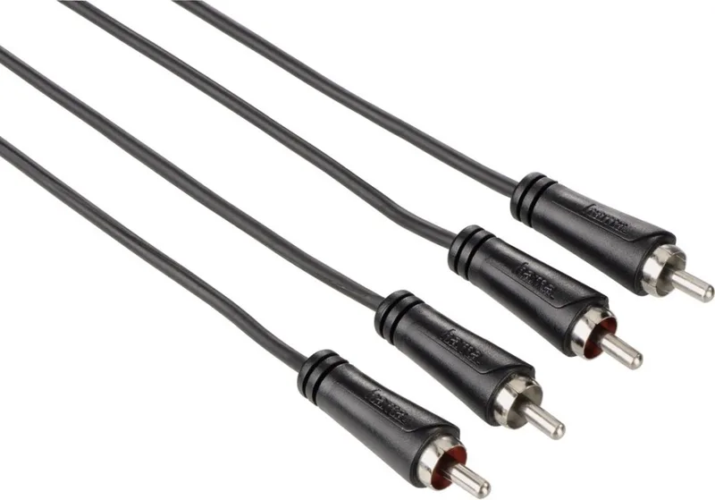 audiokabel 2 cinch - 2 cinch 5.0m, 1ster by Hama in Black – product photo