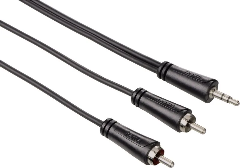 audiokabel 3,5 jack - 2cinch stereo 1,5m, 1ster de Hama en Noir – photo produit
