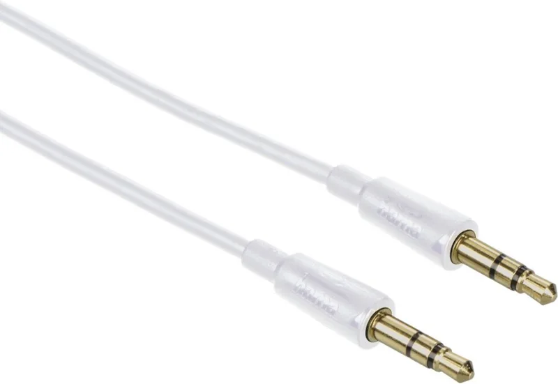 Audiokabel, 3,5-mm-jack stekker-stekker, stereo, 1,5 m, wit by Hama in 00181507 – product photo