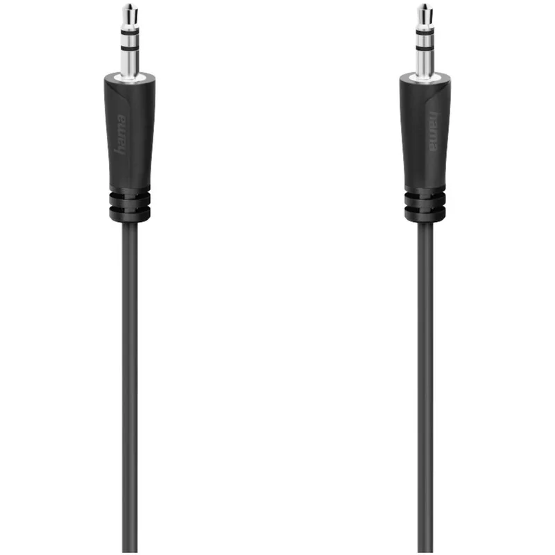 AUDIOKABEL, 3,5MM JACK-STEREO - 3,5MM JACK STEREO, 1,5 M Audio kabel Zwart by Hama – product photo