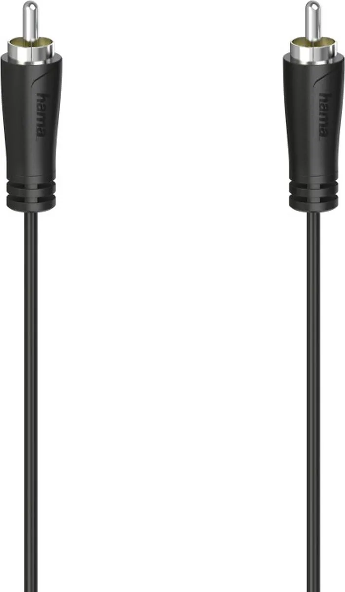 Audiokabel Cinch-stekkers - Cinch-stekkers Digitaal 3,0 M van Hama in Zwart – productfoto