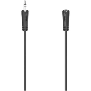 AUDIOVERLENGKABEL 3,5-MM-JACK - KOPPELING, STEREO, 3,0 M Audio kabel Zwart by Hama – product photo 1 of 2