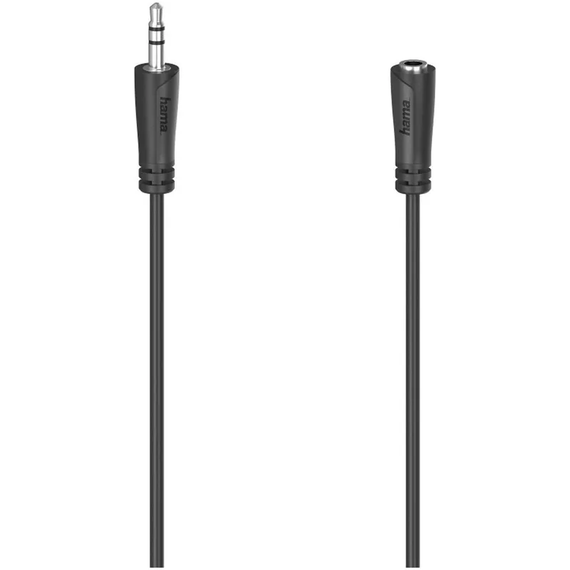 AUDIOVERLENGKABEL 3,5-MM-JACK - KOPPELING, STEREO, 5,0 M Audio kabel Zwart by Hama – product photo 1 of 2