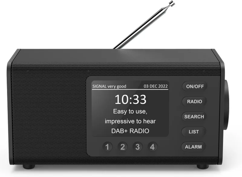 Digital Radio DR1000 FM/DAB/DAB+ von Hama in Schwarz – Produktfoto