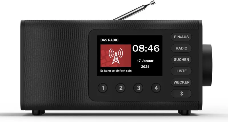 Digitale radio "DR1001BT", FM/DAB/DAB+ van Hama in Zwart – productfoto
