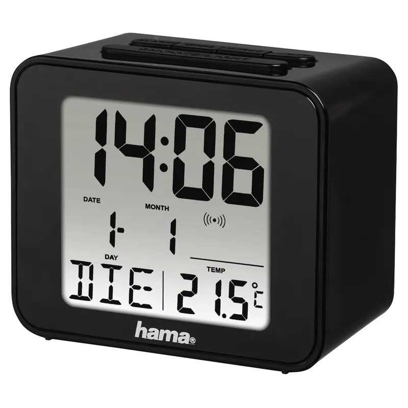 Draadloze wekker Cube Wekker radio Zwart by Hama – product photo 1 of 3