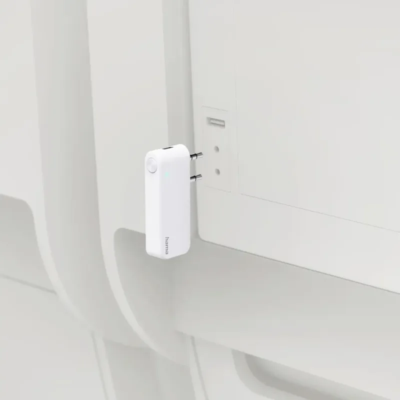 hama 00014171 Bluetooth®-Audio-Transmitter für Flugzeuge und universal, 10h, m. AUX, Weiß by Hama – product photo 2 of 2
