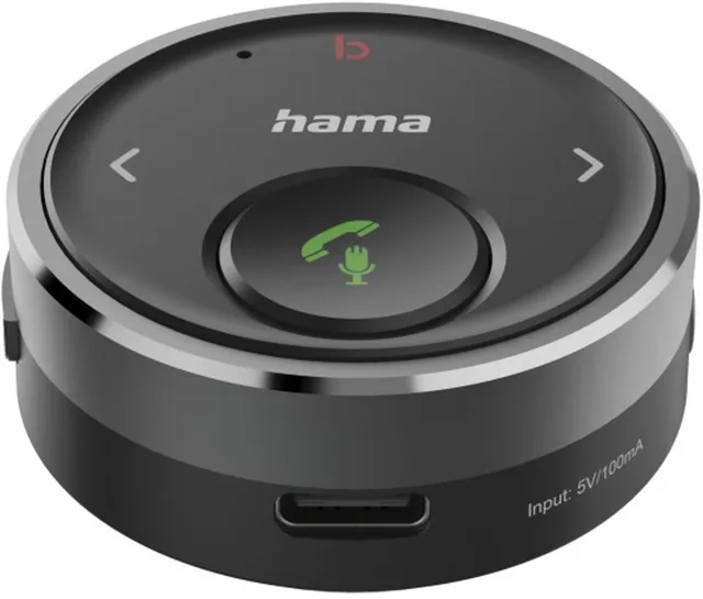 Hama 00014173 bluetooth ontvanger 7 m Zwart, Grijs, Zilver