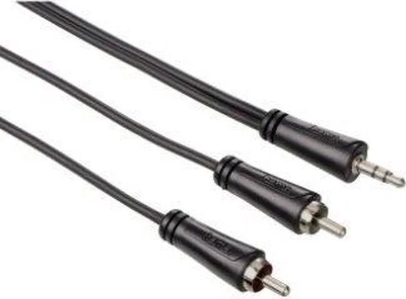 Hama 00122294 audio kabel 0,75 m 3.5mm RCA van Hama in Zwart – productfoto