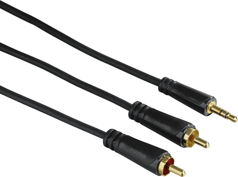 Hama 00122298 audio kabel 1,5 m 3.5mm 2 x RCA by Hama in Black – product photo
