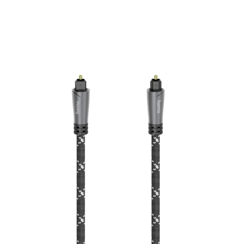 Hama 00205140 Toslink Audio Kabel 3 m Zwart, Grijs Warmtebestendig by Hama in Black, Grey – product photo 1 of 2