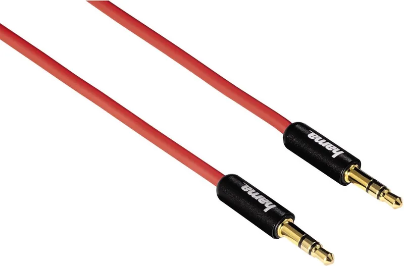 Hama 1m 3.5mm/3.5mm audio kabel by Hama in Red – product photo