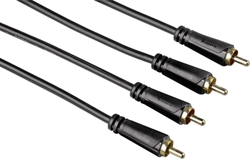 Hama 75122282 1.5m 2 x RCA 2 x RCA audio kabel by Hama in Black – product photo