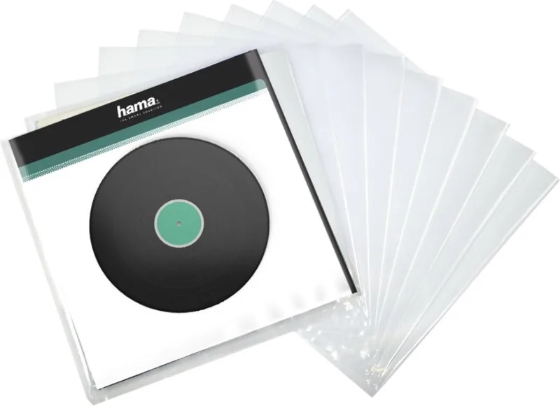 LP-buitenhoes, 10 stuks van Hama in Transparant – productfoto