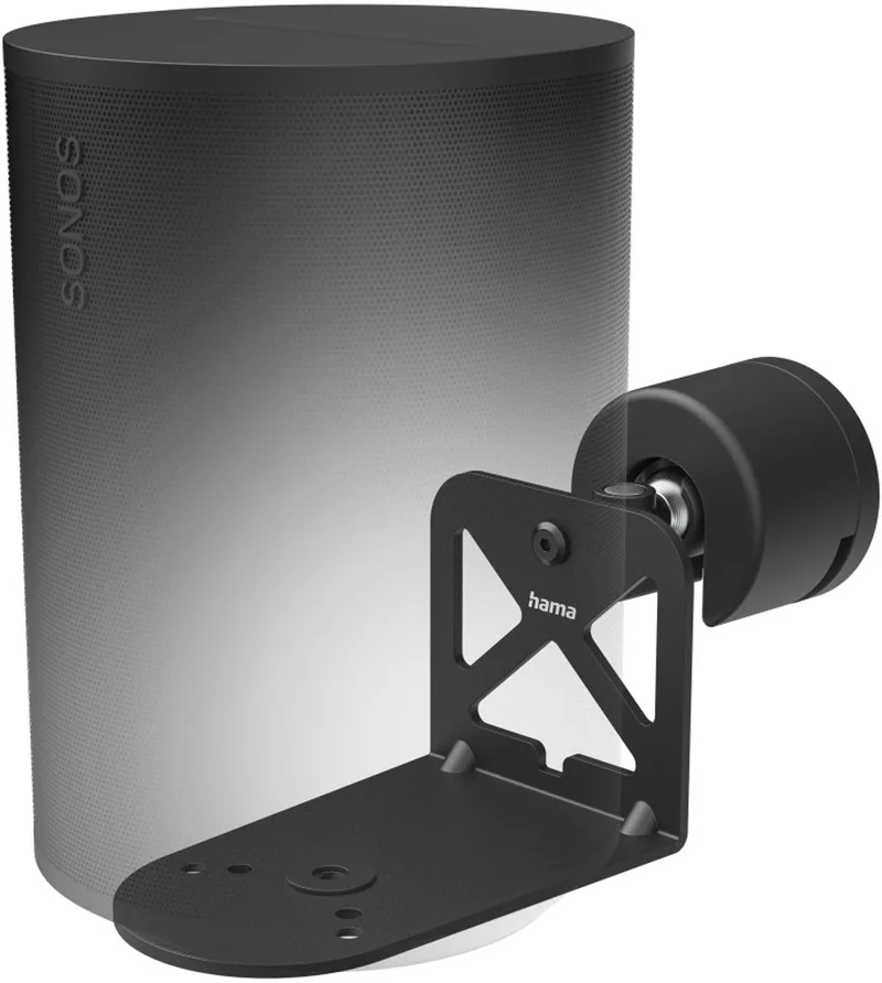 Luidspreker muurbeugel voor Sonos Era 100/300, kantelbaar, draaibaar, zwart van Hama in Zwart – productfoto 1 van 3