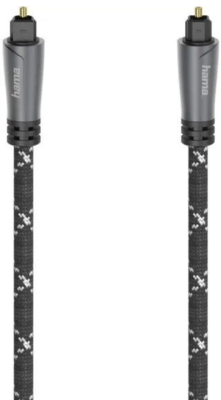 Optische Audiokabel ODT-stekker (Toslink) Metaal 1,5 M by Hama in Black – product photo 1 of 2