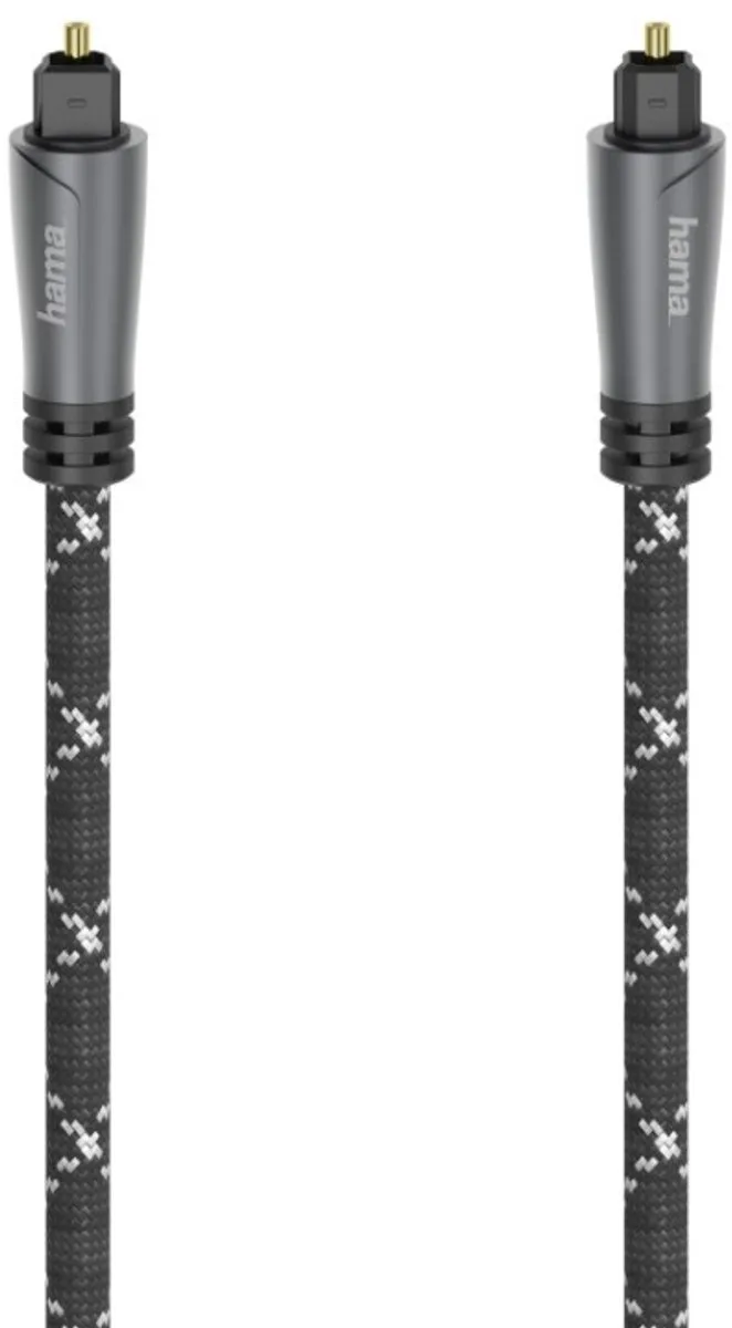 Optische Audiokabel ODT-stekker (Toslink) Metaal 1,5 M by Hama in Black – product photo 1 of 2