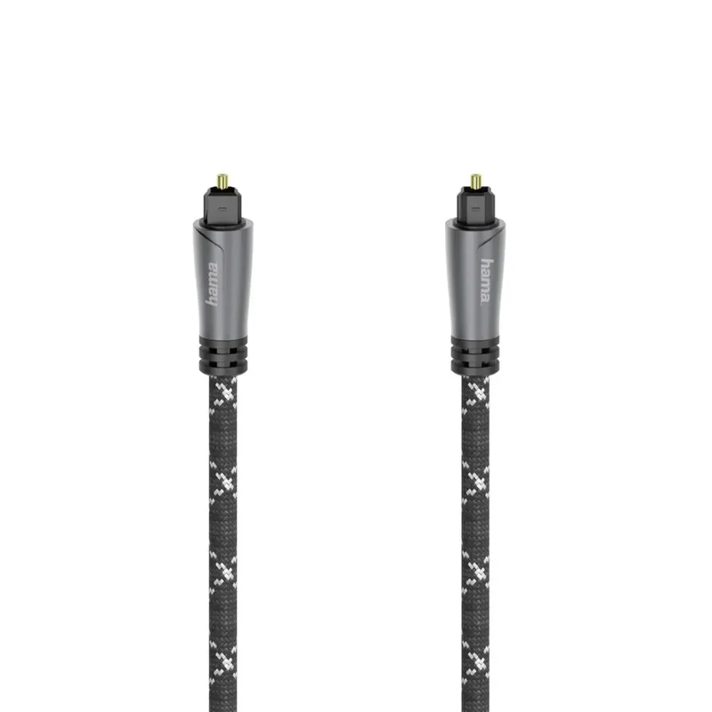 Optische Audiokabel ODT-stekker (Toslink) Metaal 1,5 M by Hama in Black – product photo 2 of 2