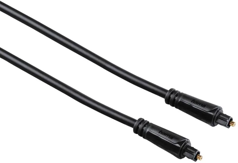 Optische audiokabel, ODT-stekker (Toslink), verguld, 0,3 m by Hama in Black – product photo