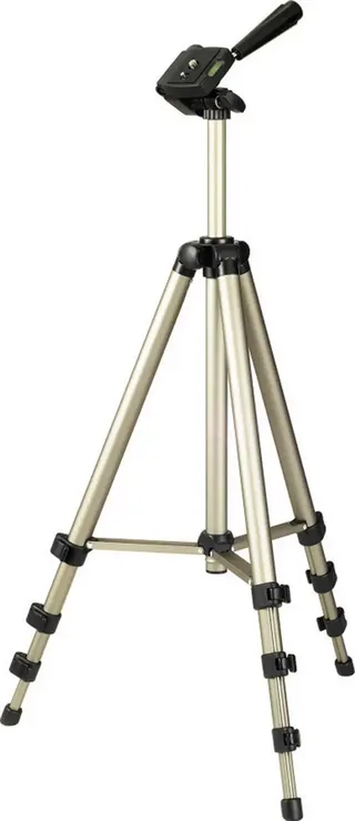 Tripod 1/4 inch Werkhoogte=42 - 125 cm Incl. tas, Waterpas by Hama in Champagne – product photo 1 of 2