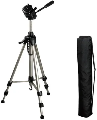 Tripod 1/4 inch Werkhoogte: 64 - 160 cm Incl. tas, Waterpas by Hama in Champagne – product photo 1 of 5