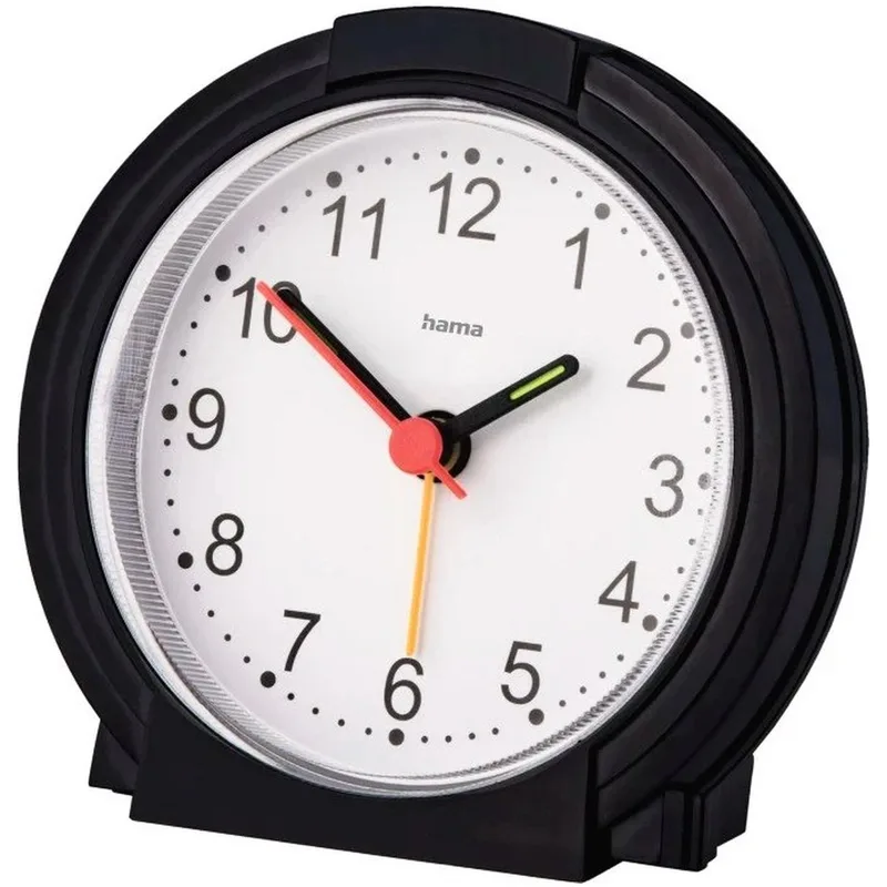 Wekker Classic, geluidsarm Wekker radio Zwart van Hama – productfoto 1 van 2