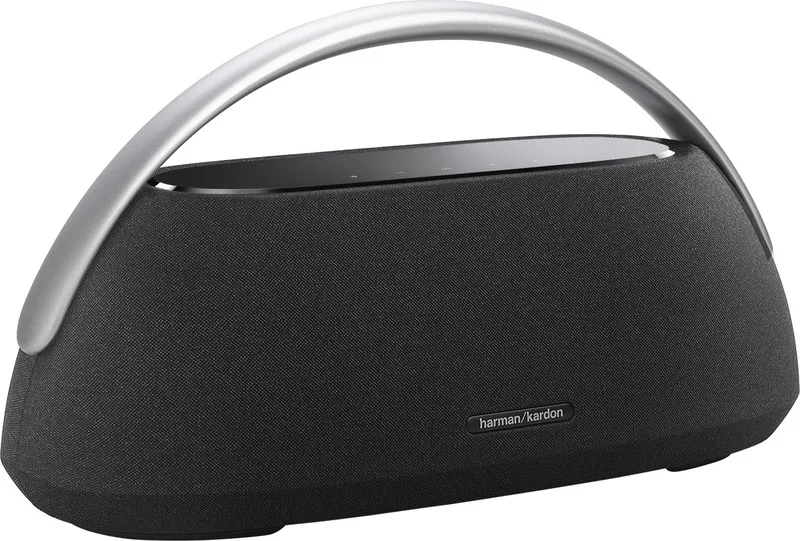 Go + Play 3 - Premium Bluetooth Speaker - Design Luidspreker met Handgreep - Krachtige Bas & High-Fidelity Geluid - Draagbare Home Speaker van Harman Kardon in Zwart – productfoto