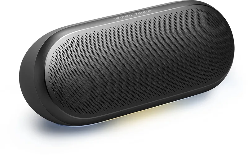 Luna 2 - Portable Bluetooth speaker - Draadloze Muziek Box - Met Sfeerverlichting by Harman Kardon in Black – product photo