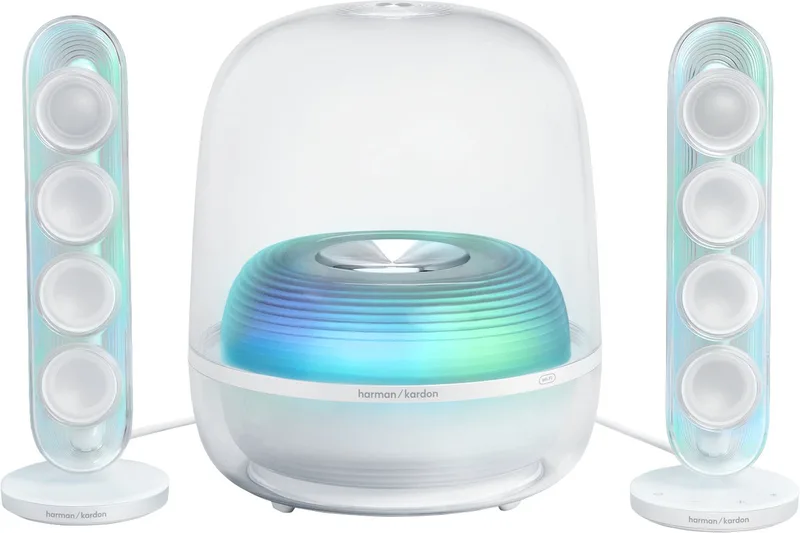 Soundsticks 5 WiFi - WiFi speaker - Wit van Harman Kardon in Transparant – productfoto