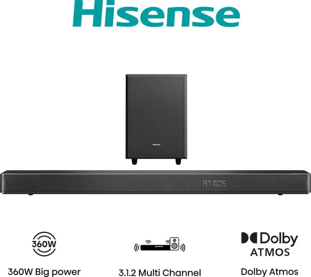 AX3120G soundbar luidspreker 3.1.2 kanalen 360 W