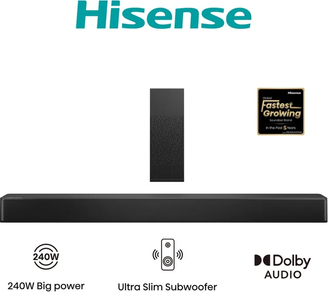 HS2100 - Soundbar met draadloze subwoofer - 2.1 kanalen - 240 W