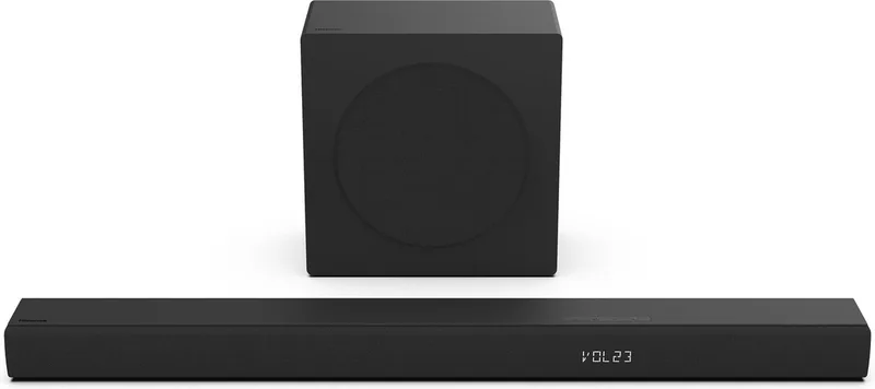 HS3100 – Soundbar 3.1 – Draadloze subwoofer – 480 W van Hisense in Zwart – productfoto